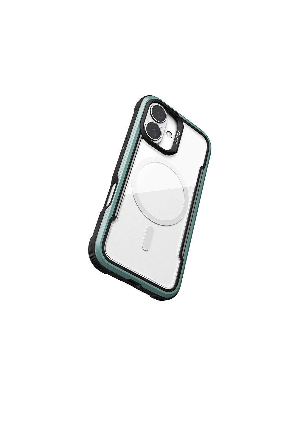 Apple iPhone 16 Kılıf Manyetik Şarj Uyumlu Airbagli Raptic Shield Serisi Şeffaf Arka Yüzey Kapak