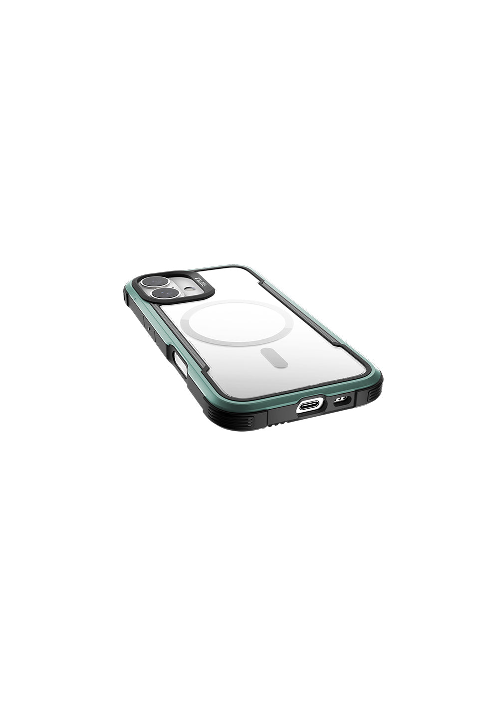 Apple iPhone 16 Kılıf Manyetik Şarj Uyumlu Airbagli Raptic Shield Serisi Şeffaf Arka Yüzey Kapak