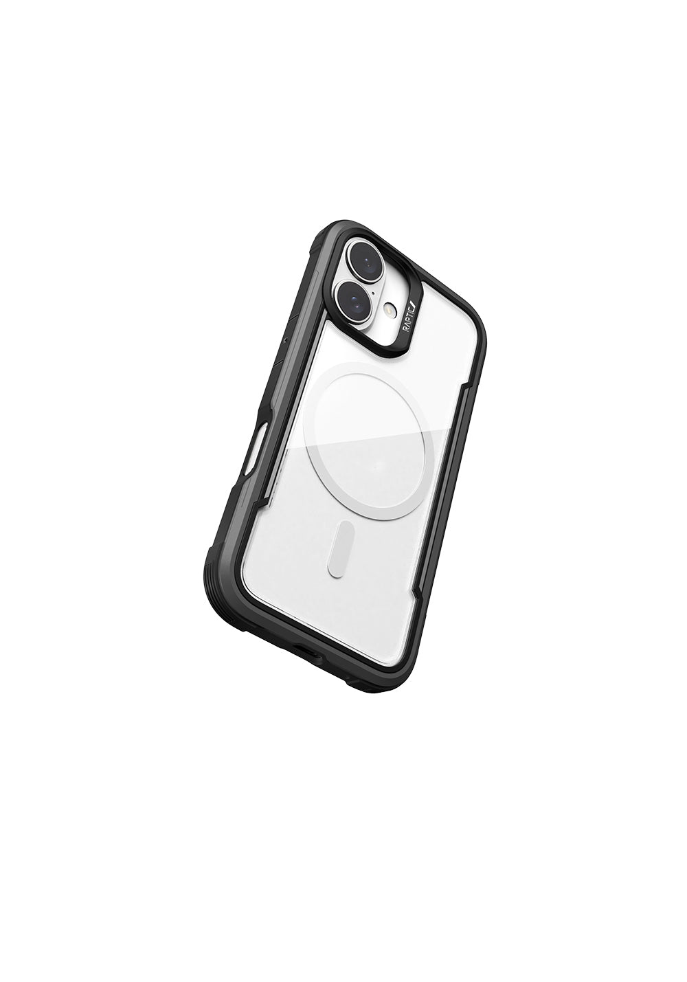 Apple iPhone 16 Kılıf Manyetik Şarj Uyumlu Airbagli Raptic Shield Serisi Şeffaf Arka Yüzey Kapak