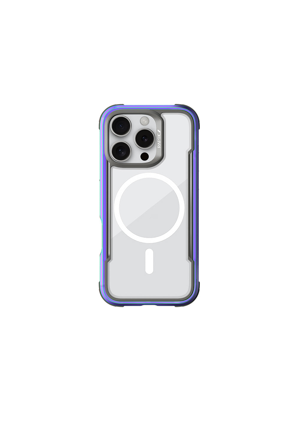 Apple iPhone 16 Pro Max Kılıf Manyetik Şarj Uyumlu Airbagli Raptic Shield Serisi Şeffaf Arka Yüzey Kapak