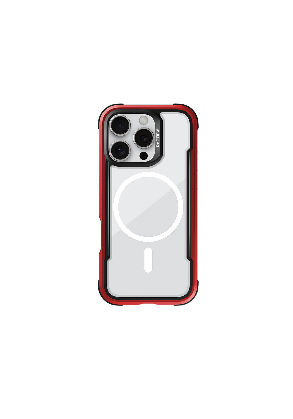 Apple iPhone 16 Pro Max Kılıf Manyetik Şarj Uyumlu Airbagli Raptic Shield Serisi Şeffaf Arka Yüzey Kapak