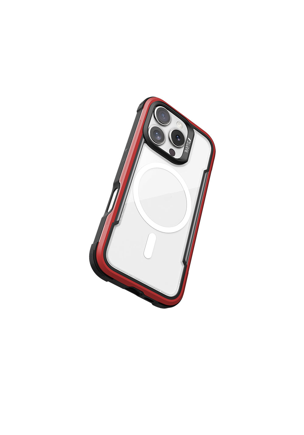 Apple iPhone 16 Pro Max Kılıf Manyetik Şarj Uyumlu Airbagli Raptic Shield Serisi Şeffaf Arka Yüzey Kapak
