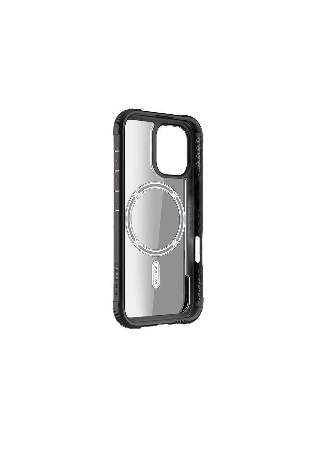 Apple iPhone 16 Pro Max Kılıf Manyetik Şarj Uyumlu Airbagli Raptic Shield Serisi Şeffaf Arka Yüzey Kapak
