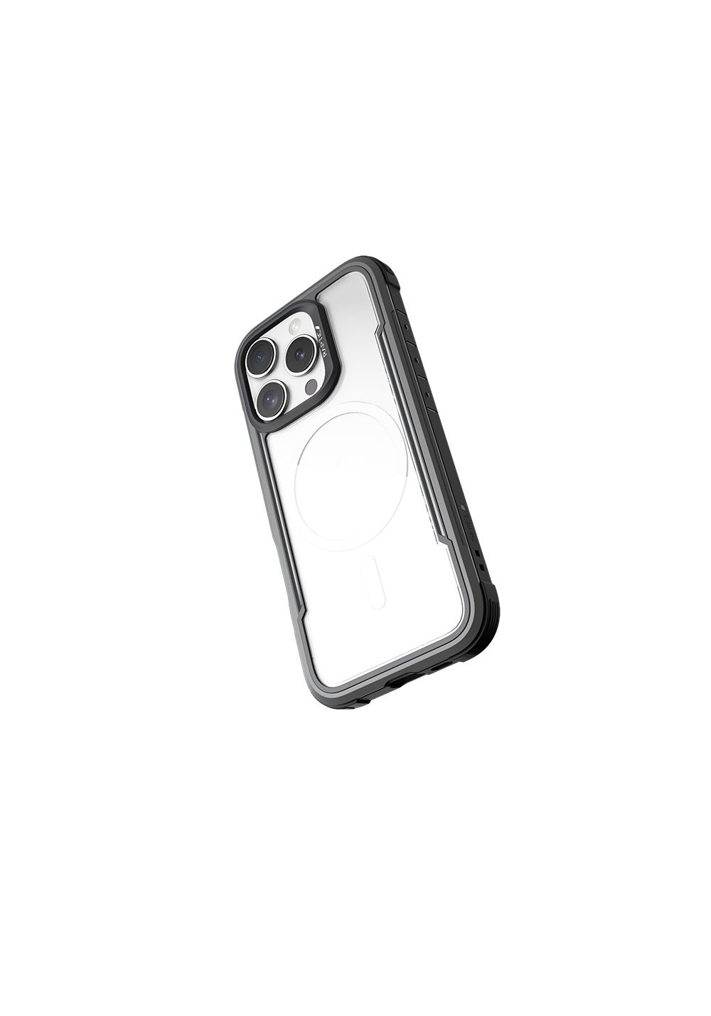 Apple iPhone 16 Pro Max Kılıf Manyetik Şarj Uyumlu Airbagli Raptic Shield Serisi Şeffaf Arka Yüzey Kapak