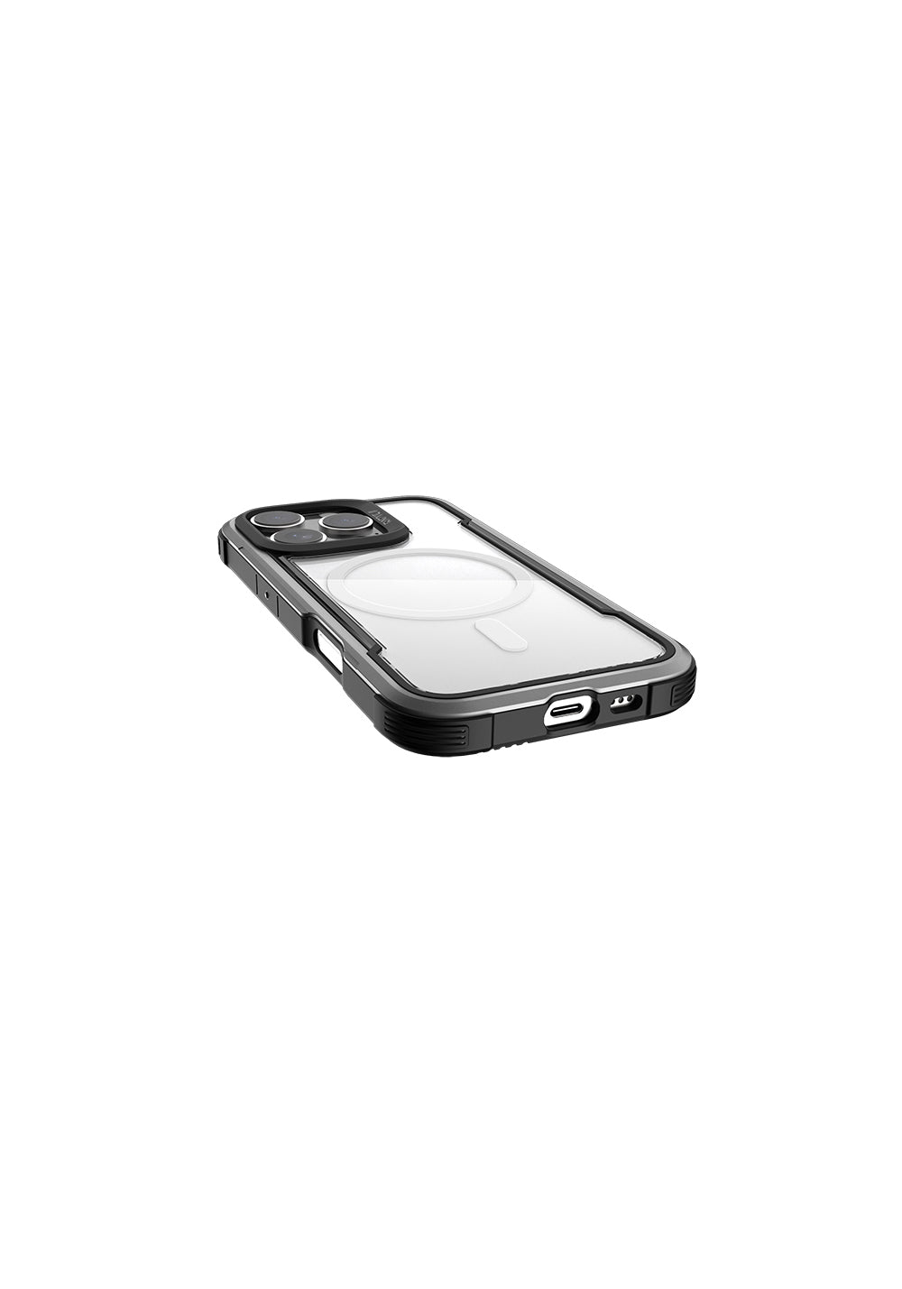 Apple iPhone 16 Pro Max Kılıf Manyetik Şarj Uyumlu Airbagli Raptic Shield Serisi Şeffaf Arka Yüzey Kapak