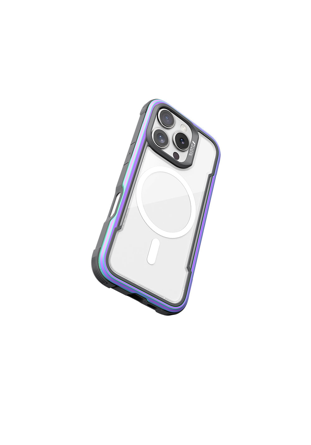 Apple iPhone 16 Pro Max Kılıf Manyetik Şarj Uyumlu Airbagli Raptic Shield Serisi Şeffaf Arka Yüzey Kapak