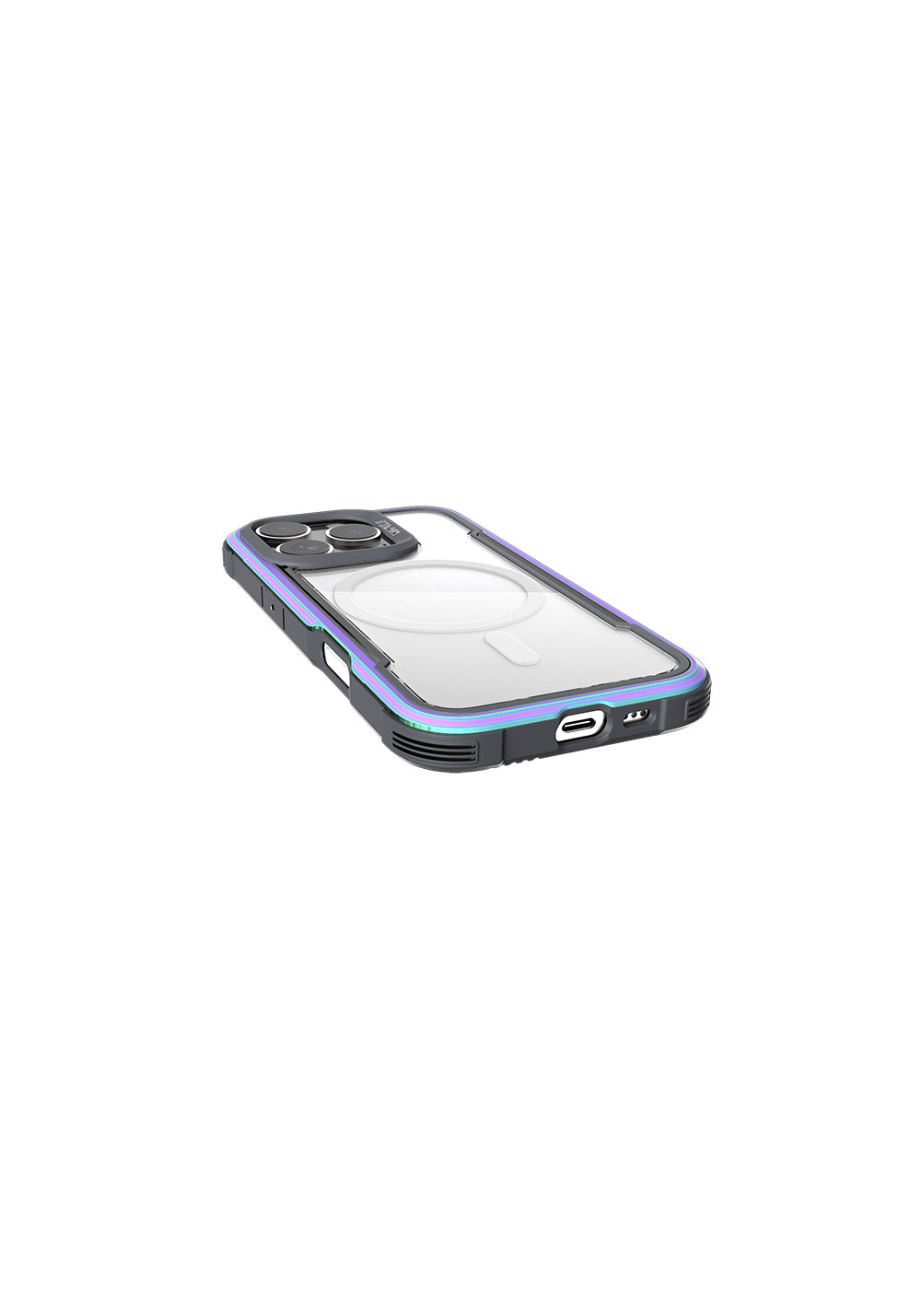 Apple iPhone 16 Pro Max Kılıf Manyetik Şarj Uyumlu Airbagli Raptic Shield Serisi Şeffaf Arka Yüzey Kapak