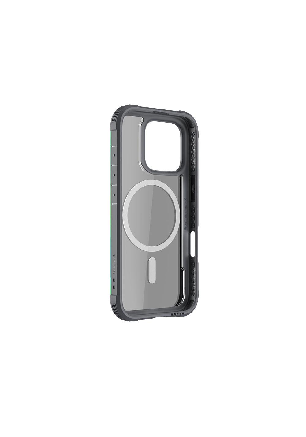 Apple iPhone 16 Pro Max Kılıf Manyetik Şarj Uyumlu Airbagli Raptic Shield Serisi Şeffaf Arka Yüzey Kapak