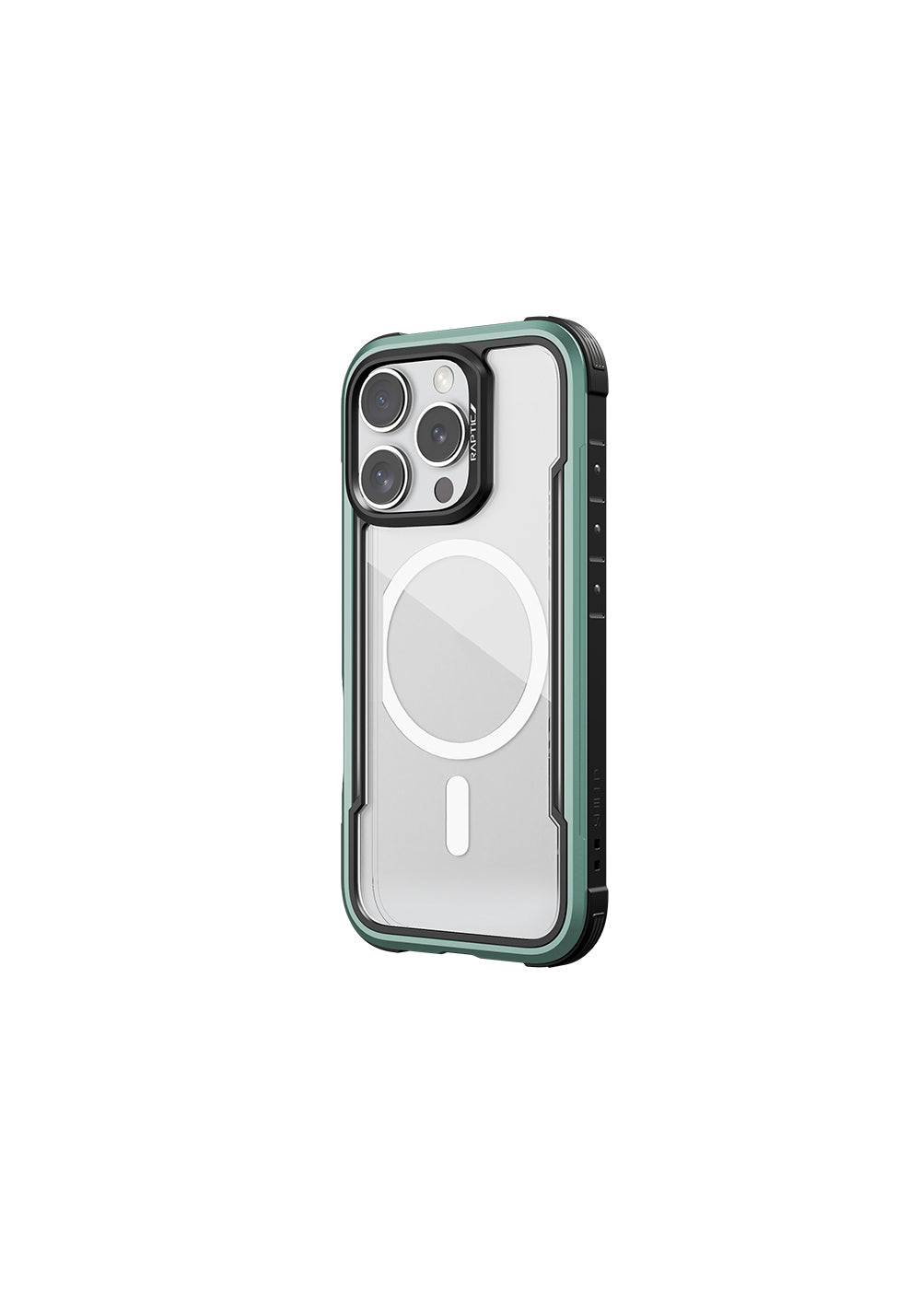 Apple iPhone 16 Pro Max Kılıf Manyetik Şarj Uyumlu Airbagli Raptic Shield Serisi Şeffaf Arka Yüzey Kapak