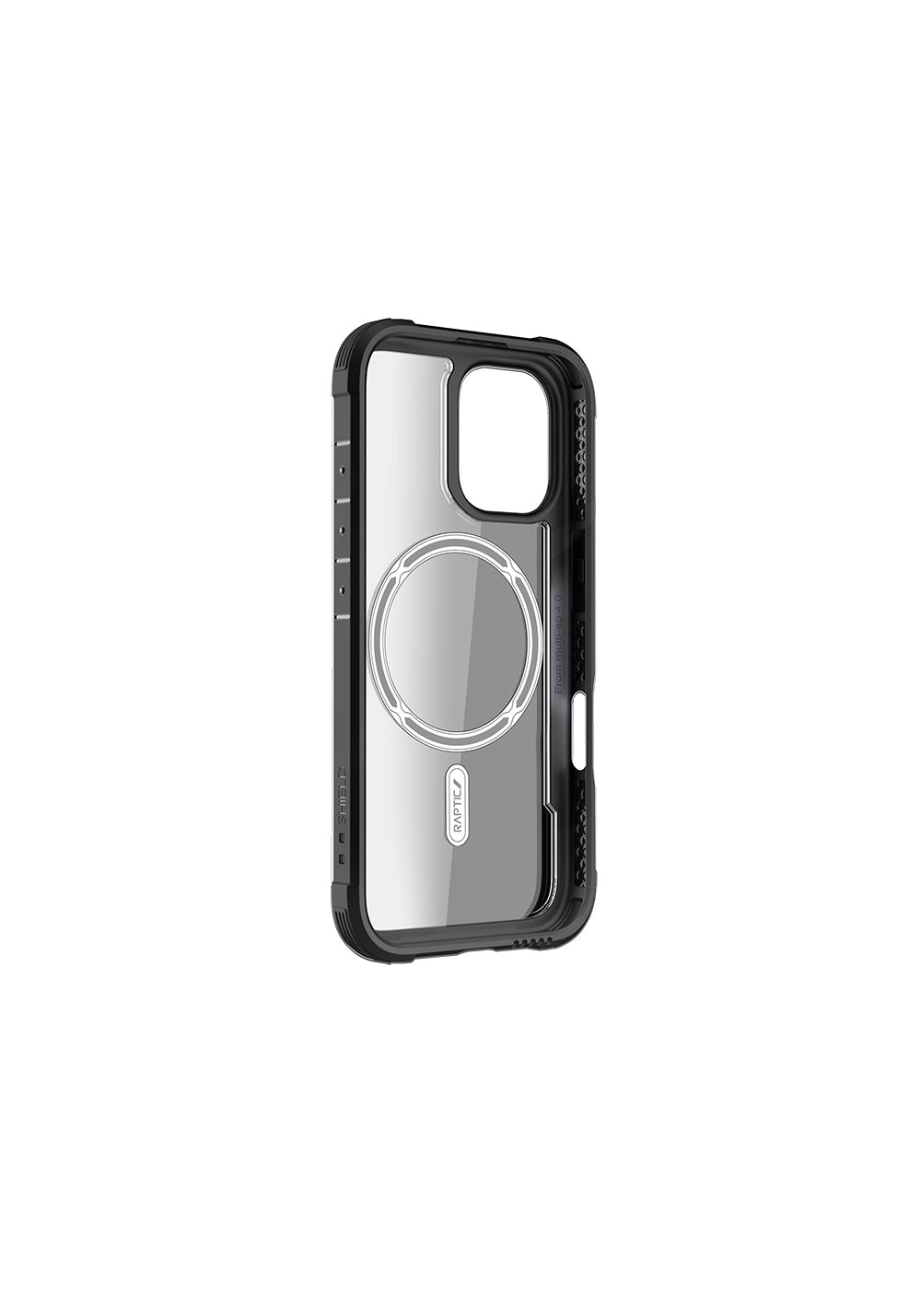 Apple iPhone 16 Pro Max Kılıf Manyetik Şarj Uyumlu Airbagli Raptic Shield Serisi Şeffaf Arka Yüzey Kapak