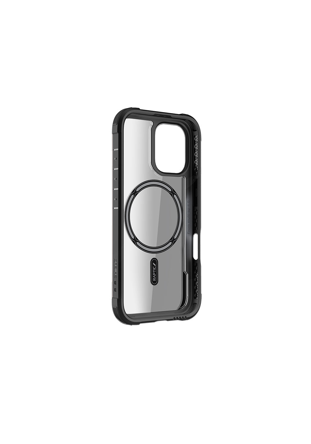 Apple iPhone 16 Pro Max Kılıf Manyetik Şarj Uyumlu Airbagli Raptic Shield Serisi Şeffaf Arka Yüzey Kapak