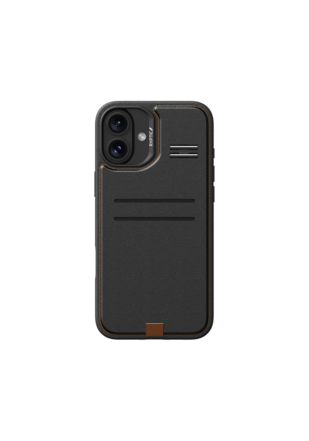 Apple iPhone 16 Plus Kılıf Manyetik Şarj Uyumlu Raptic Slim Wallet Serisi Deri Görünümlü Kartlıklı Standlı Kapak