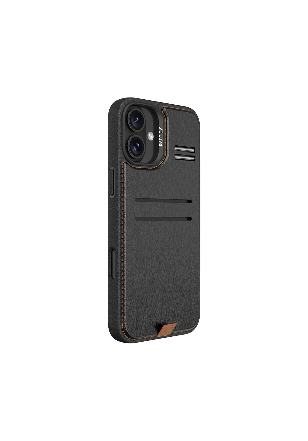 Apple iPhone 16 Plus Kılıf Manyetik Şarj Uyumlu Raptic Slim Wallet Serisi Deri Görünümlü Kartlıklı Standlı Kapak