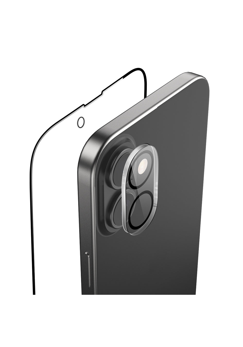 Apple iPhone 16 Raptic 2in1 Temperli Ekran Koruyucu + Lens Koruyucu Set