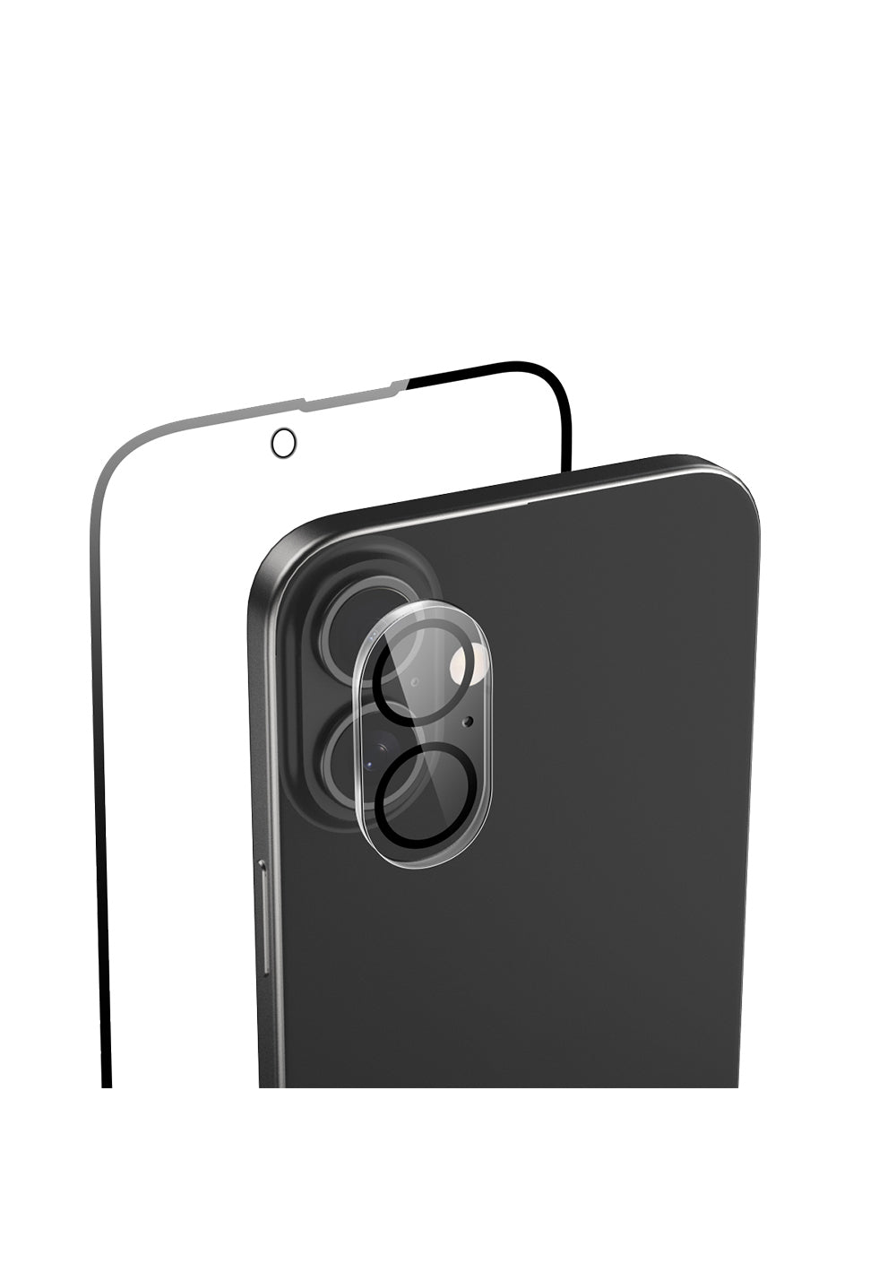 Apple iPhone 16 Raptic 2in1 Temperli Ekran Koruyucu + Lens Koruyucu Set