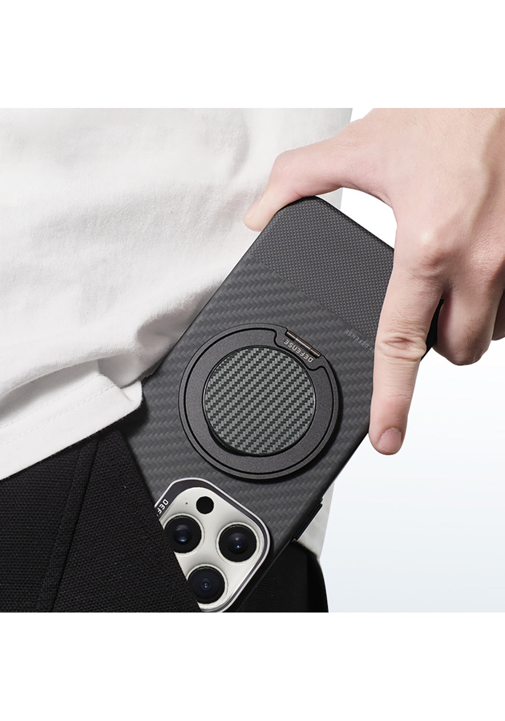 Raptic Defense Serisi Magnetik Özellikli 360 Derece Dönebilen Parmak Ring Stand