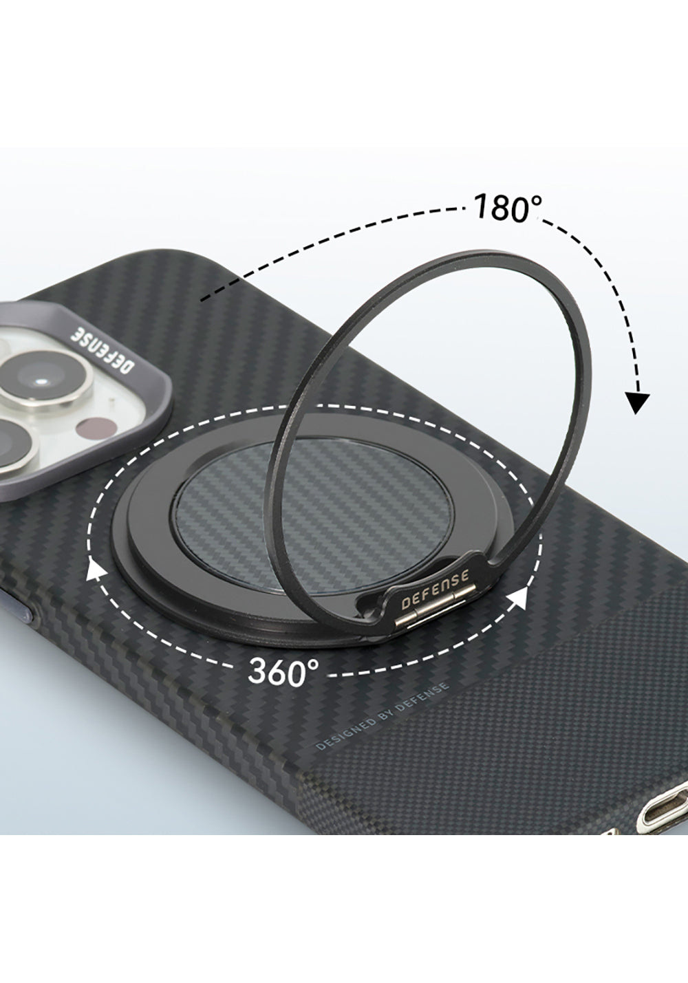 Raptic Defense Serisi Magnetik Özellikli 360 Derece Dönebilen Parmak Ring Stand