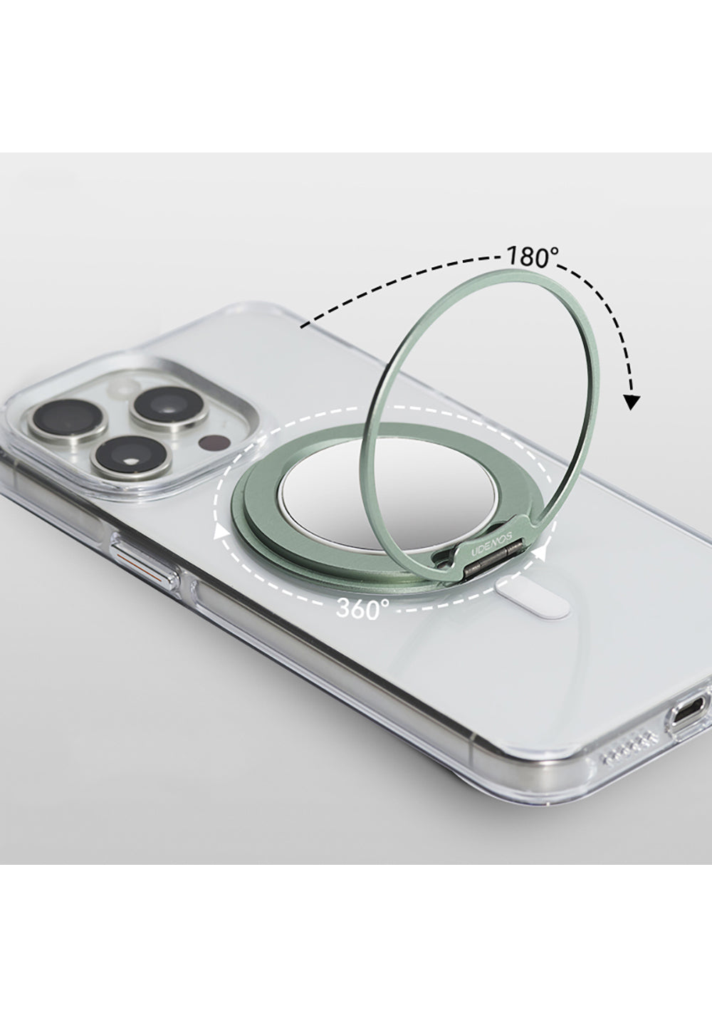 Raptic Mirror Serisi Magnetik Özellikli Aynalı 360 Derece Dönebilen Parmak Ring Stand