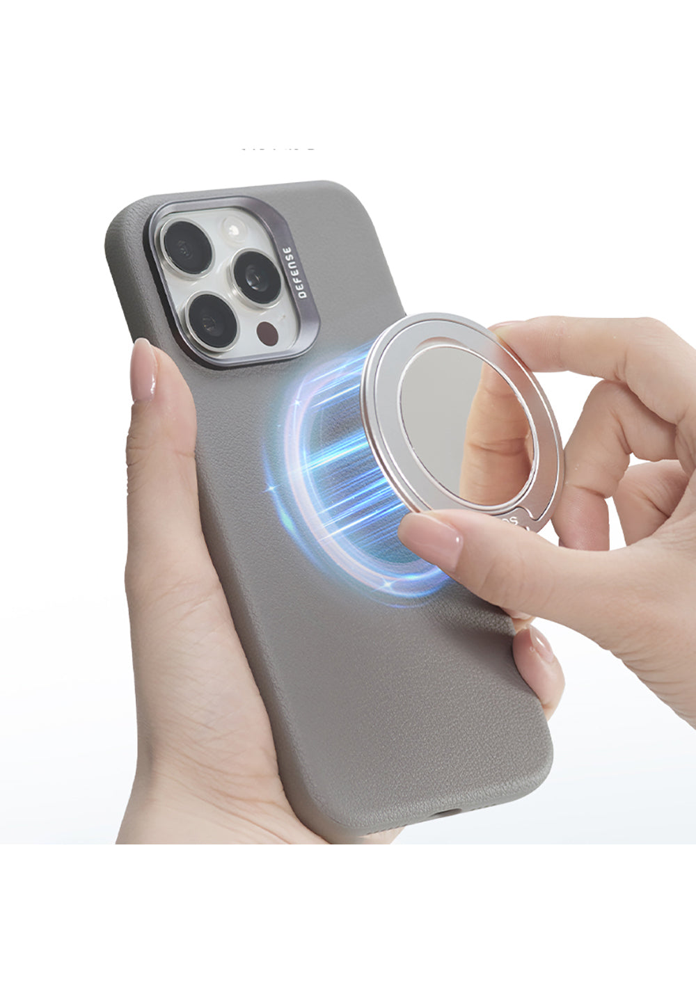 Raptic Mirror Serisi Magnetik Özellikli Aynalı 360 Derece Dönebilen Parmak Ring Stand