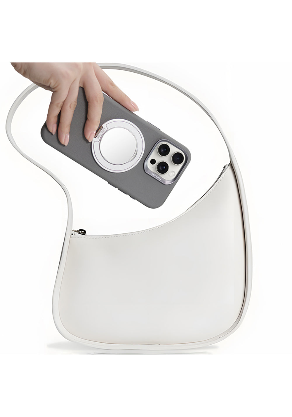 Raptic Mirror Serisi Magnetik Özellikli Aynalı 360 Derece Dönebilen Parmak Ring Stand