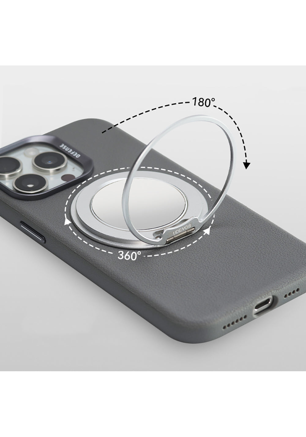 Raptic Mirror Serisi Magnetik Özellikli Aynalı 360 Derece Dönebilen Parmak Ring Stand