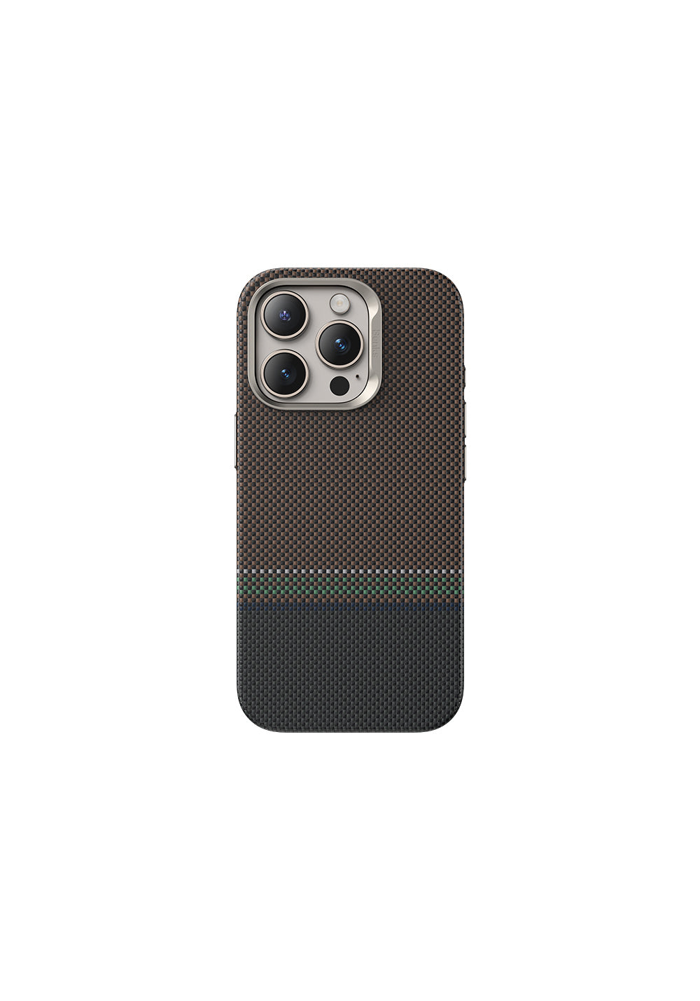 Apple iPhone 16 Pro Kılıf Manyetik Şarj Uyumlu Karbon Fiber Tasarımlı Benks Prestige ArmorPro Kevlar Kapak