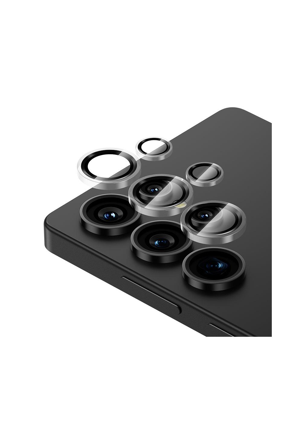 Galaxy S25 Ultra Benks Glass Warrior Kolay Uygulama Aparatlı Kamera Lens Koruyucu