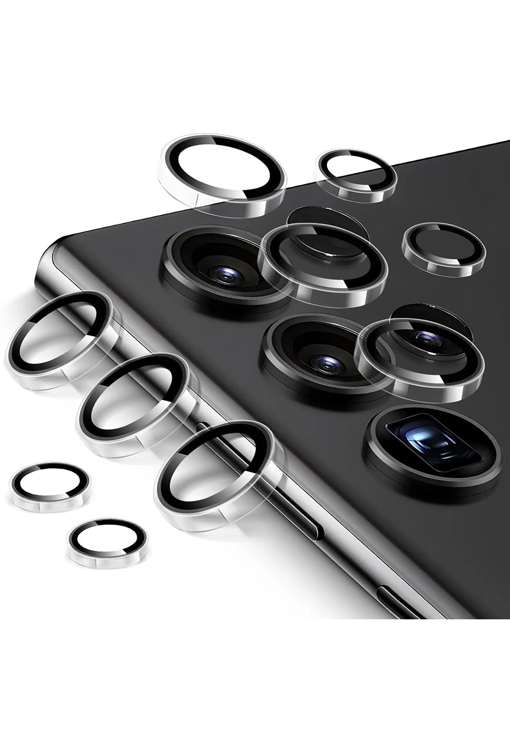 Galaxy S25 Ultra Wiwu LG-011 Lens Guard Oleofobik Anti Reflective Kamera Lens Koruyucu + Kolay Uygulama Aparatlı