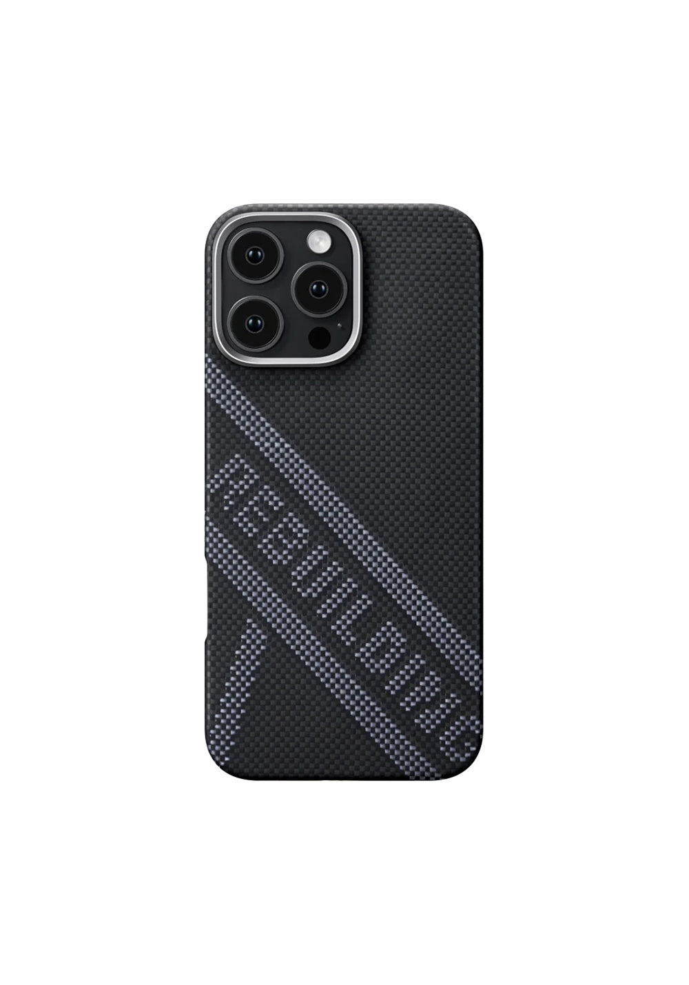 Apple iPhone 16 Pro Max Kılıf Manyetik Şarj Uyumlu Aramid Karbon Fiber Re-TROS Tasarımlı Pitaka Tactile Woven Rebuilding Serisi Kapak