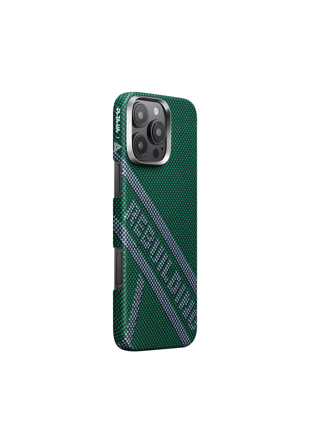 Apple iPhone 16 Pro Max Kılıf Manyetik Şarj Uyumlu Aramid Karbon Fiber Re-TROS Tasarımlı Pitaka Tactile Woven Rebuilding Serisi Kapak
