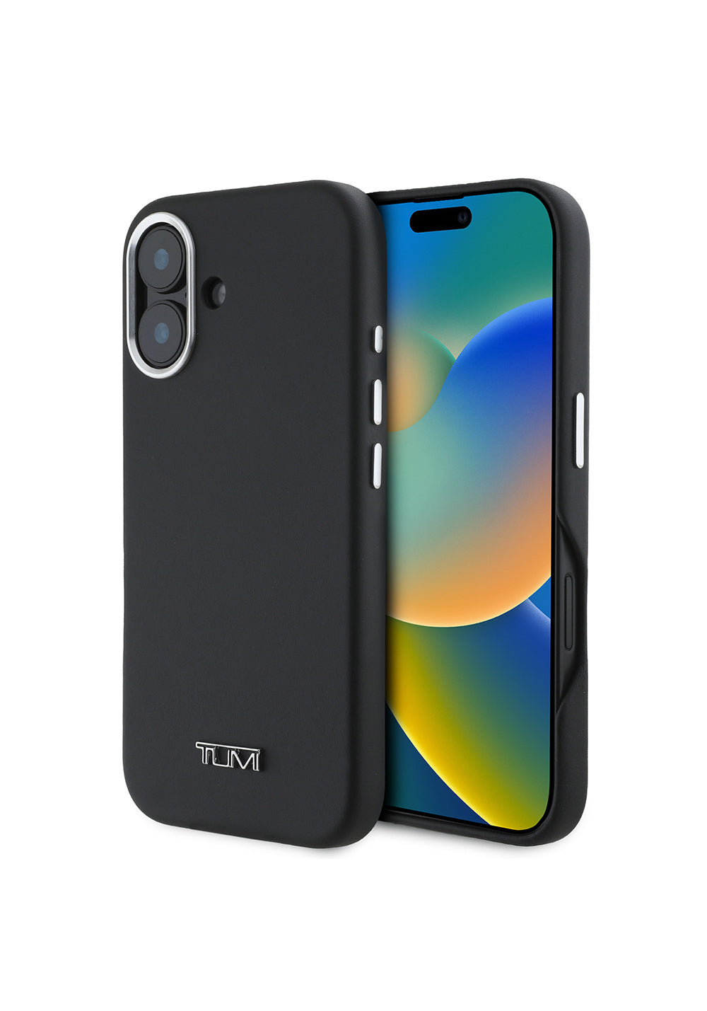 Apple iPhone 16 Kılıf TUMI Orijinal Lisanslı Manyetik Şarj Uyumlu Metal Yazı Logolu PU Deri Kapak