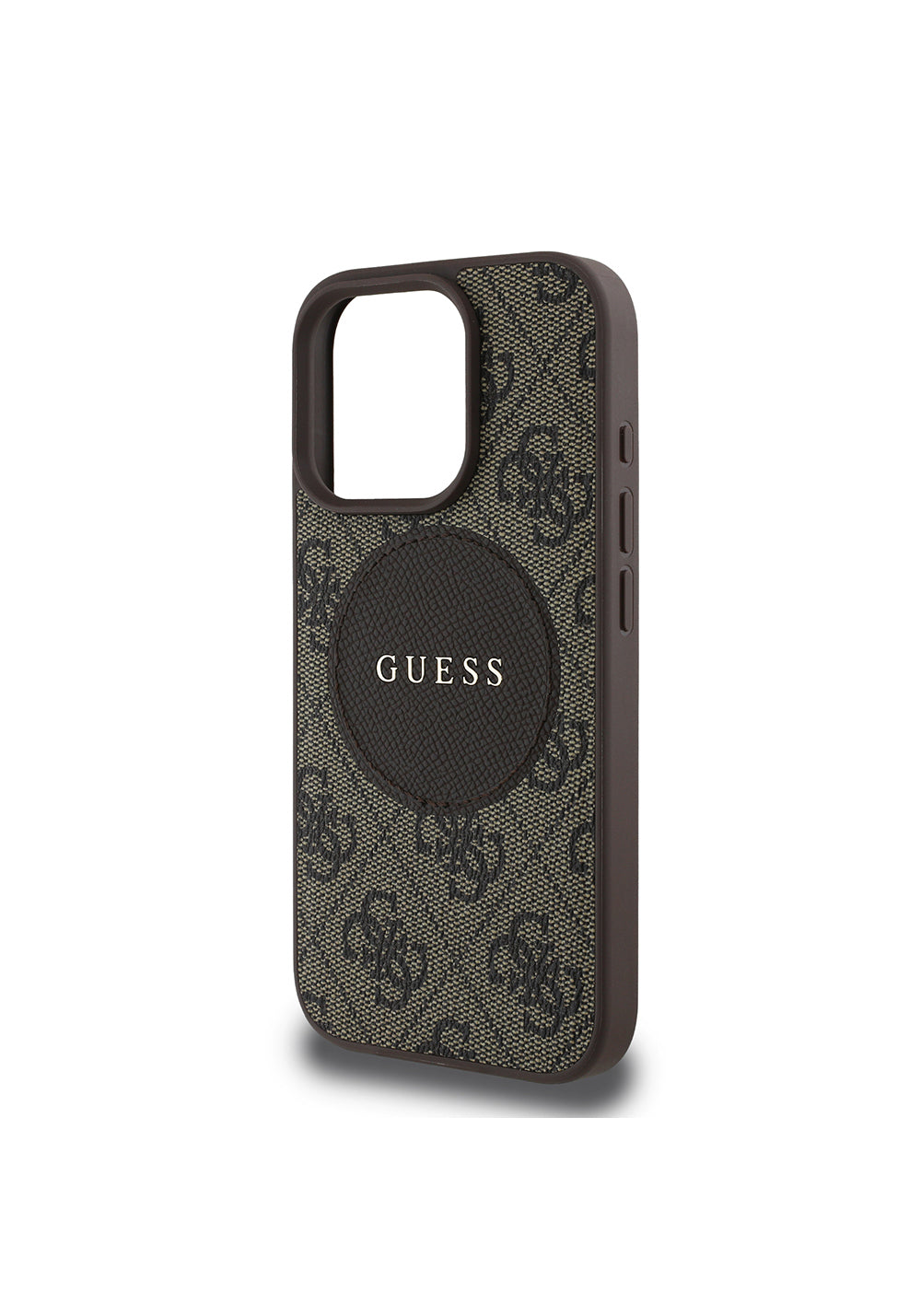 Apple iPhone 16 Pro Max Kılıf Guess Orijinal Lisanslı Manyetik Şarj Uyumlu Yazı Logolu Circle Classic Kapak