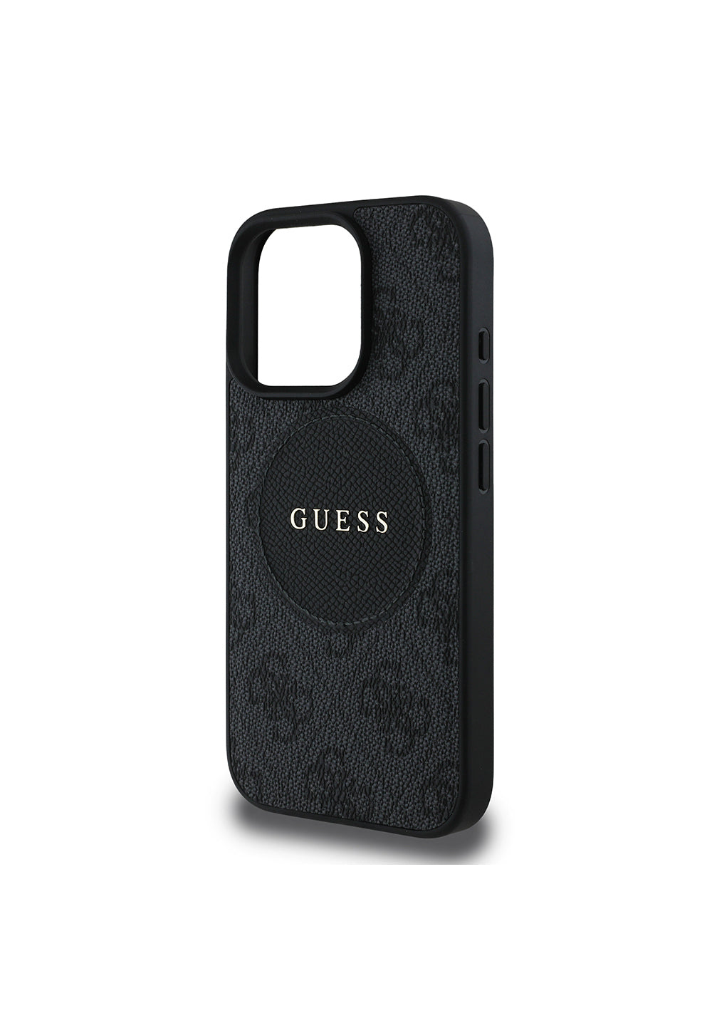 Apple iPhone 16 Pro Max Kılıf Guess Orijinal Lisanslı Manyetik Şarj Uyumlu Yazı Logolu Circle Classic Kapak