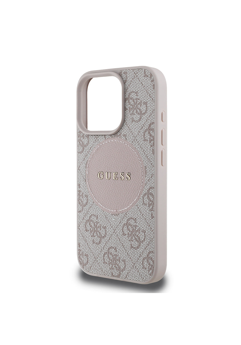 Apple iPhone 16 Pro Max Kılıf Guess Orijinal Lisanslı Manyetik Şarj Uyumlu Yazı Logolu Circle Classic Kapak