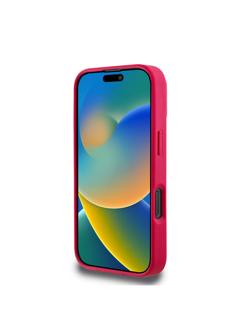 Apple iPhone 16 Pro Kılıf Guess Orijinal Lisanslı Manyetik Şarj Uyumlu Taneli Çiçek Tasarımlı Metal Yazı Logolu Kapak
