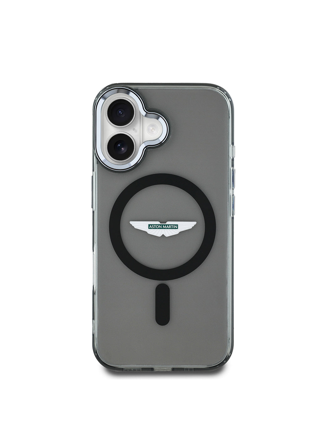 Apple iPhone 16 Kılıf Aston Martin Orijinal Lisanslı Manyetik Şarj Uyumlu IML Baskı Logolu Buzlu Kapak