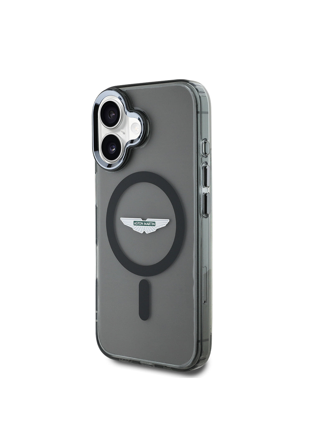 Apple iPhone 16 Kılıf Aston Martin Orijinal Lisanslı Manyetik Şarj Uyumlu IML Baskı Logolu Buzlu Kapak
