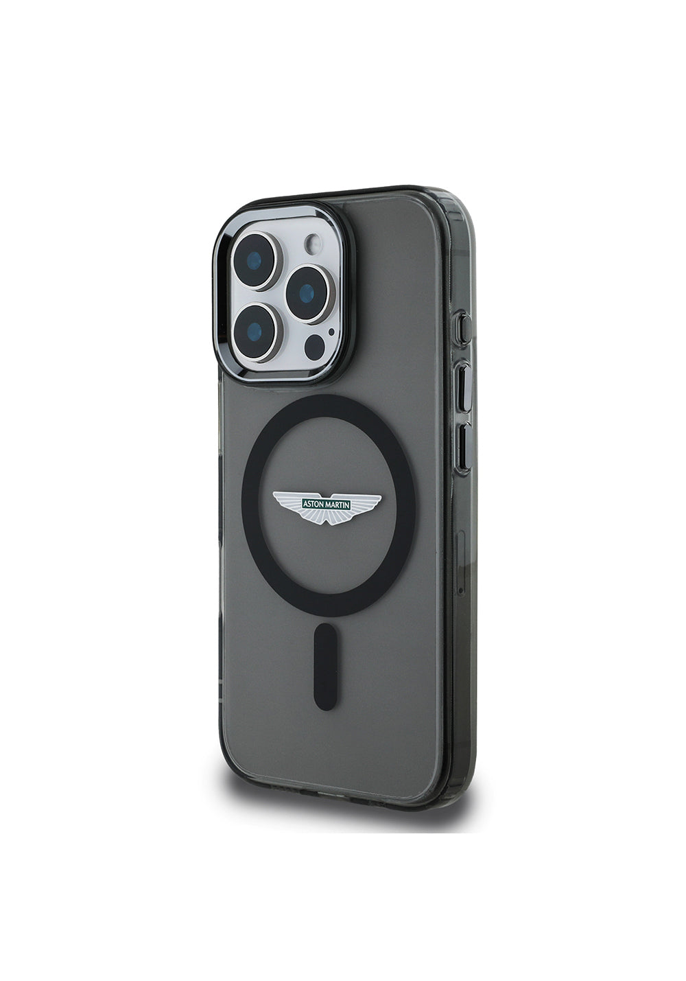 Apple iPhone 16 Pro Kılıf Aston Martin Orijinal Lisanslı Manyetik Şarj Uyumlu IML Baskı Logolu Buzlu Kapak