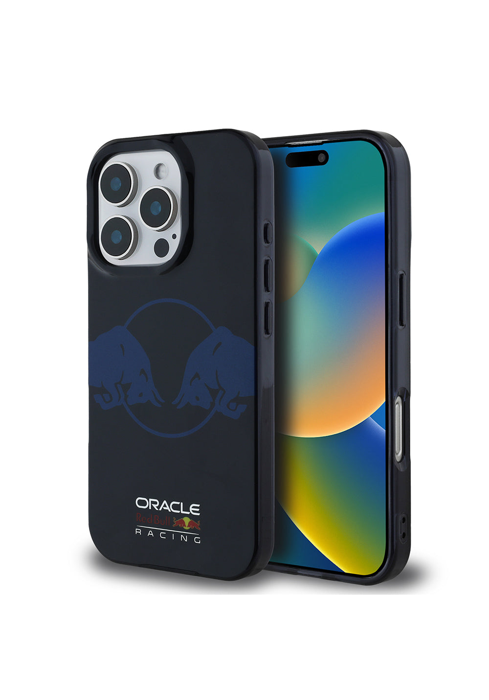 Apple iPhone 16 Pro Kılıf Redbull Orijinal Lisanslı Manyetik Şarj Uyumlu IML Çift Boğa Baskılı Sert PC Kapak