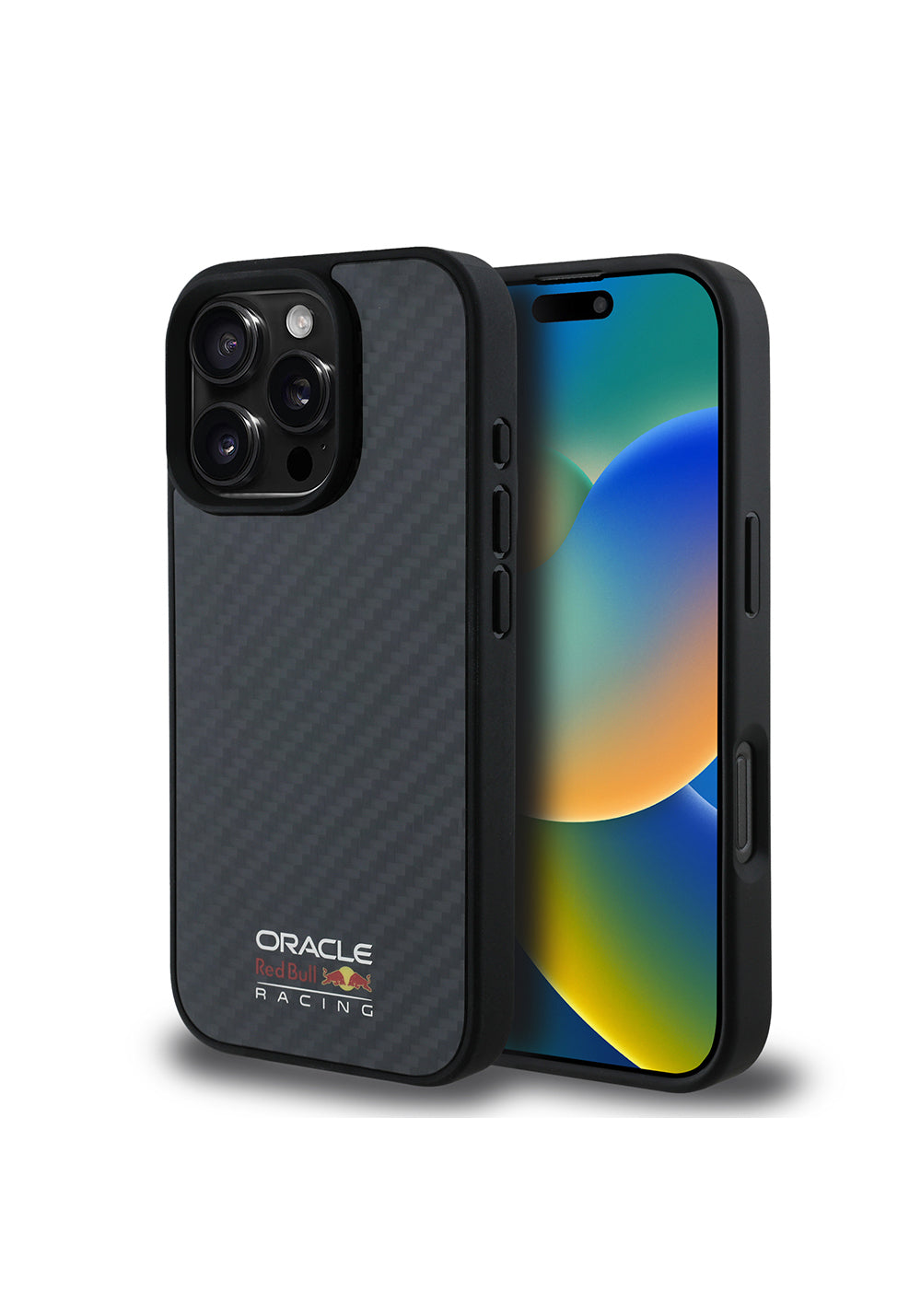Apple iPhone 16 Pro Max Kılıf Redbull Orijinal Lisanslı Manyetik Şarj Uyumlu Karbon Fiber Tasarımlı Parlayan Logolu Kapak