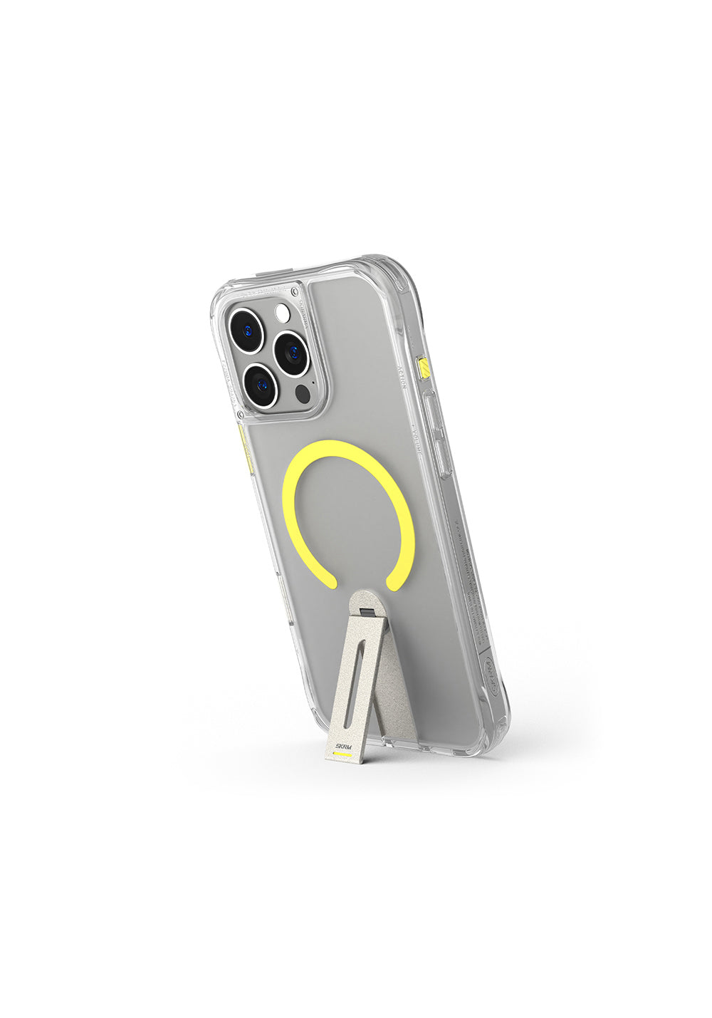 Apple iPhone 16 Pro Max Kılıf Manyetik Şarj Uyumlu 360 Derece Dönebilen Standlı Skinarma Helix Kapak