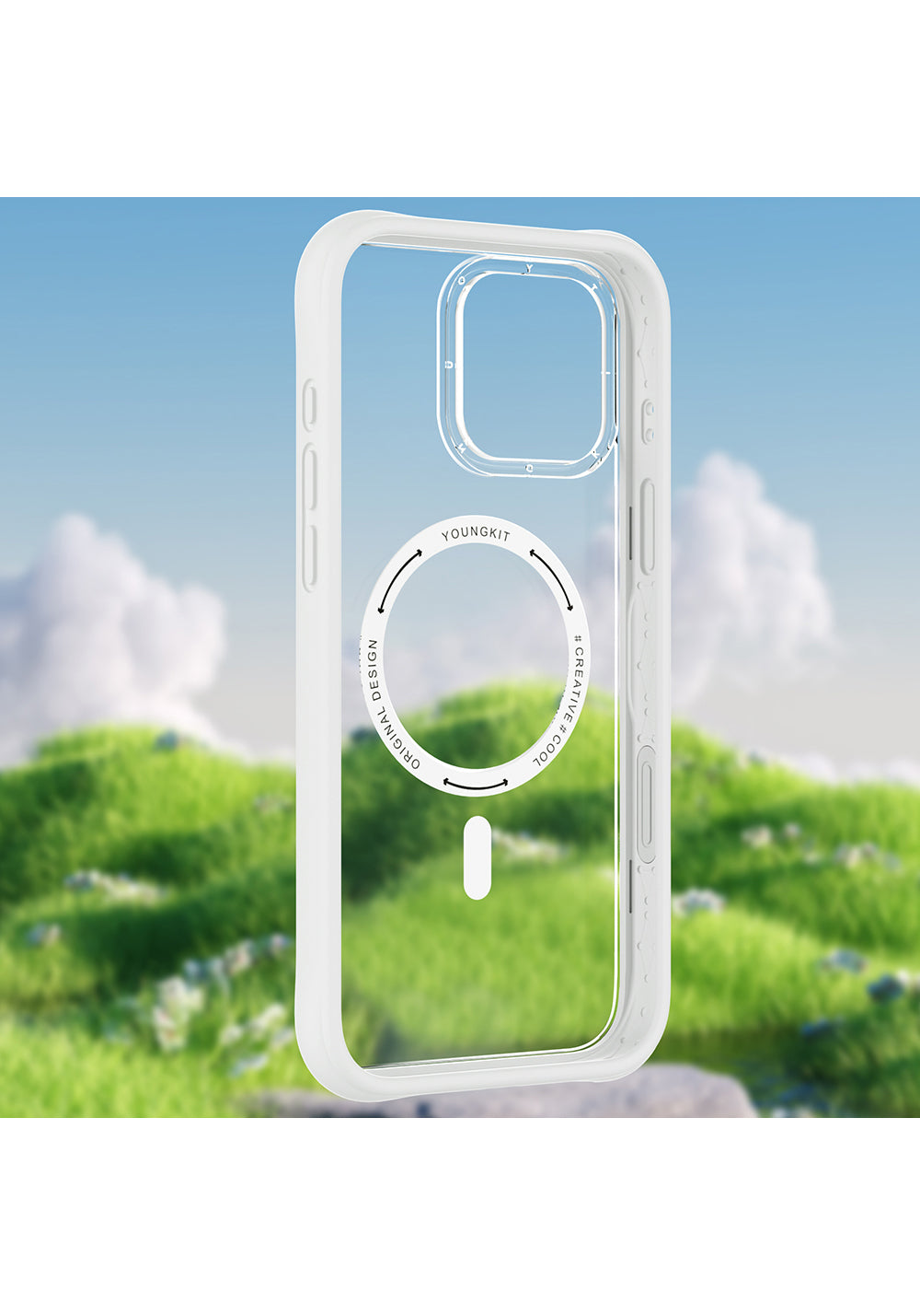 Apple iPhone 16 Pro Max Kılıf Manyetik Şarj Uyumlu Airbagli Youngkit Dynamic 2 Serisi Kapak