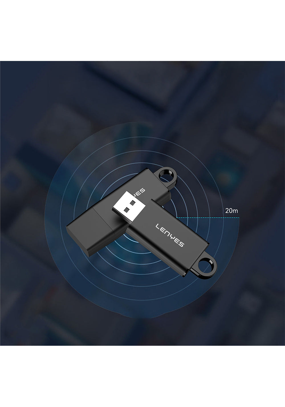 Lenyes LR201 USB Bluetooth 5.1 Wireless Transmitter Adaptör
