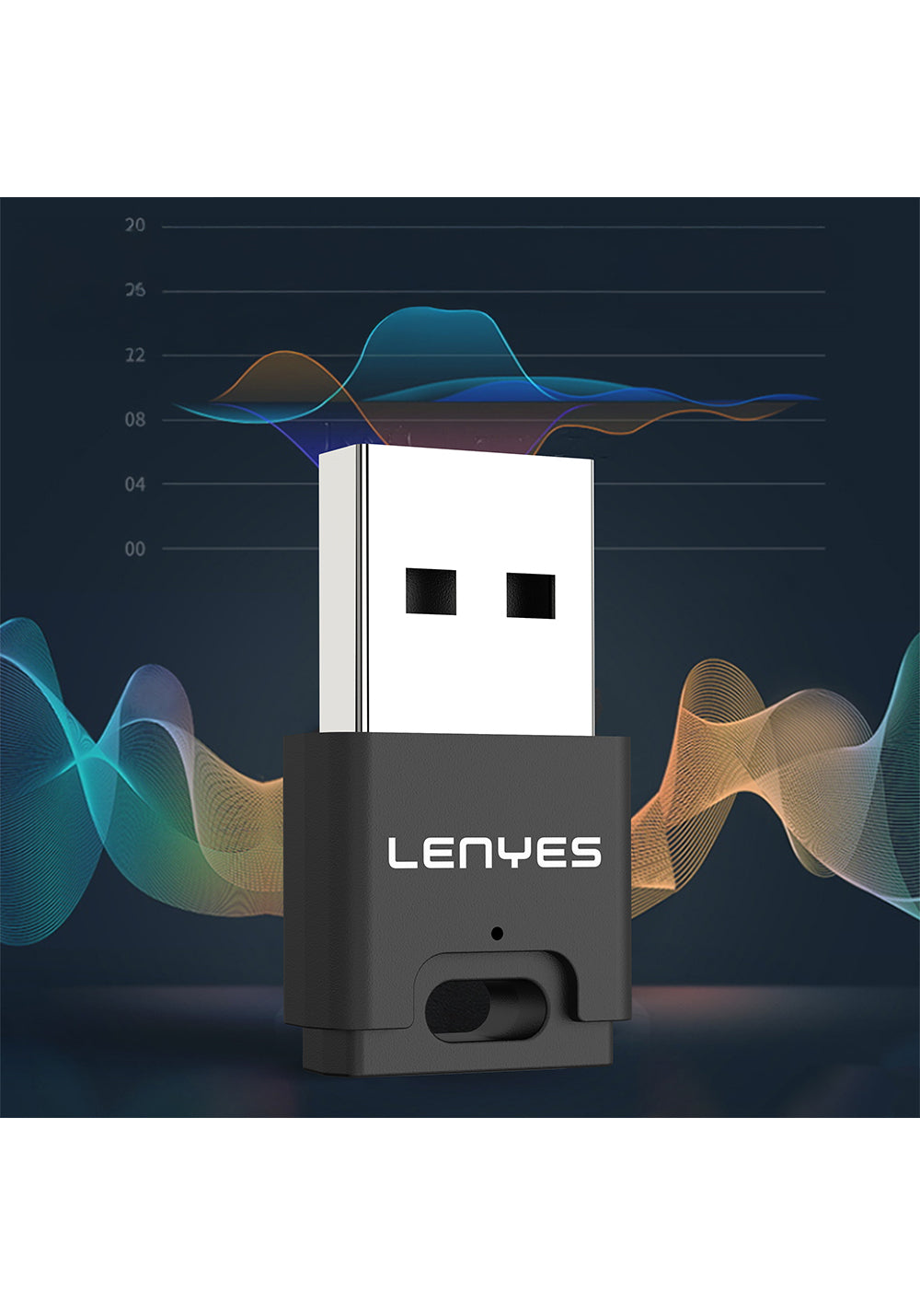 Lenyes LR203 USB Bluetooth 5.0 Wireless Transmitter Adaptör
