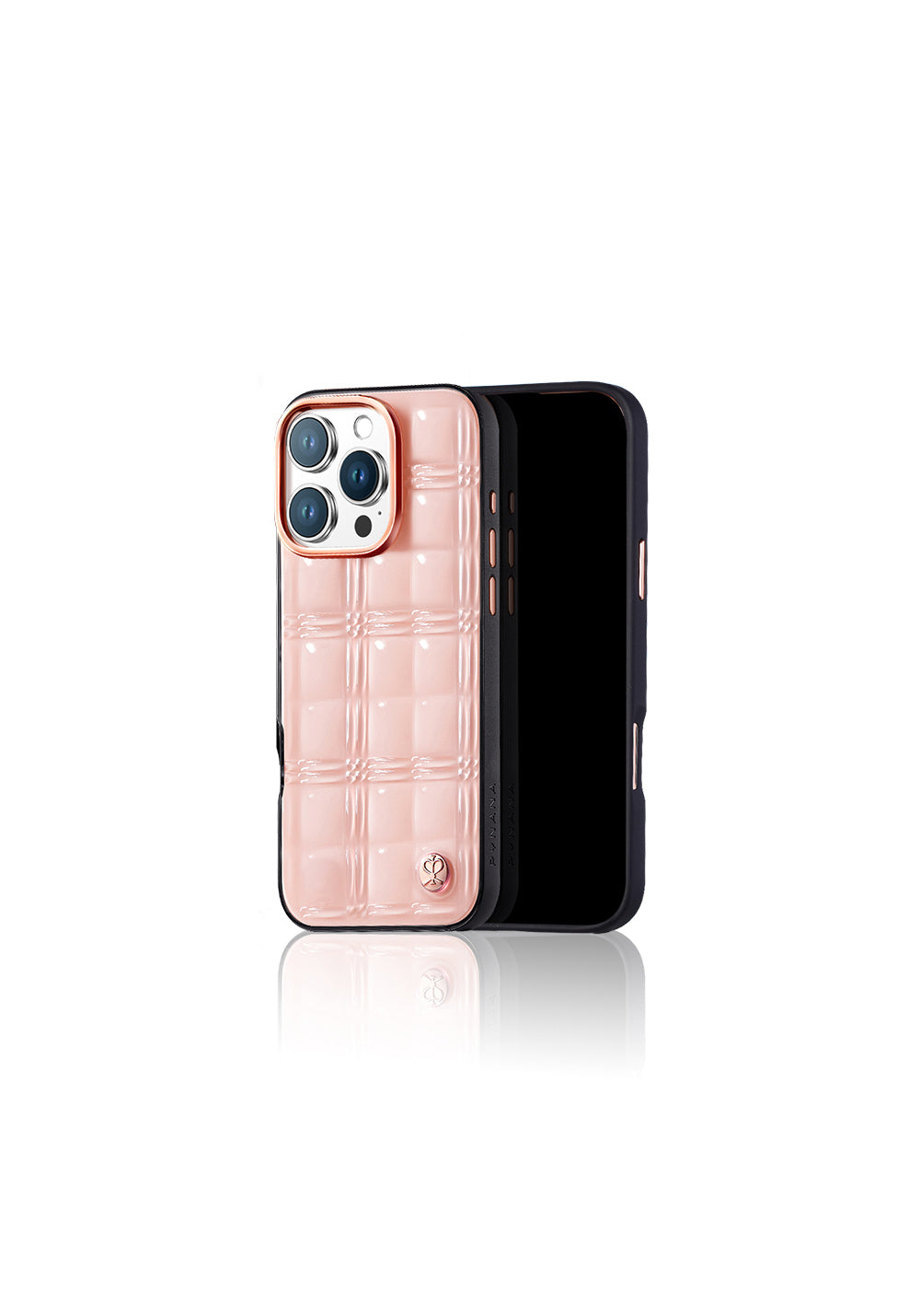 Apple iPhone 16 Pro Kılıf Askı Aparatlı Pynana Metal Grid Kapak