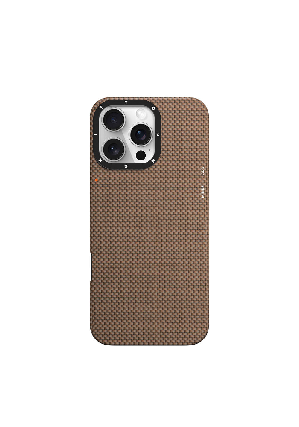Apple iPhone 16 Pro Max Kılıf Manyetik Şarj Uyumlu Aramid Fiber Youngkit 1500D Extreme Wing Titanyum-Gold Serisi Kapak