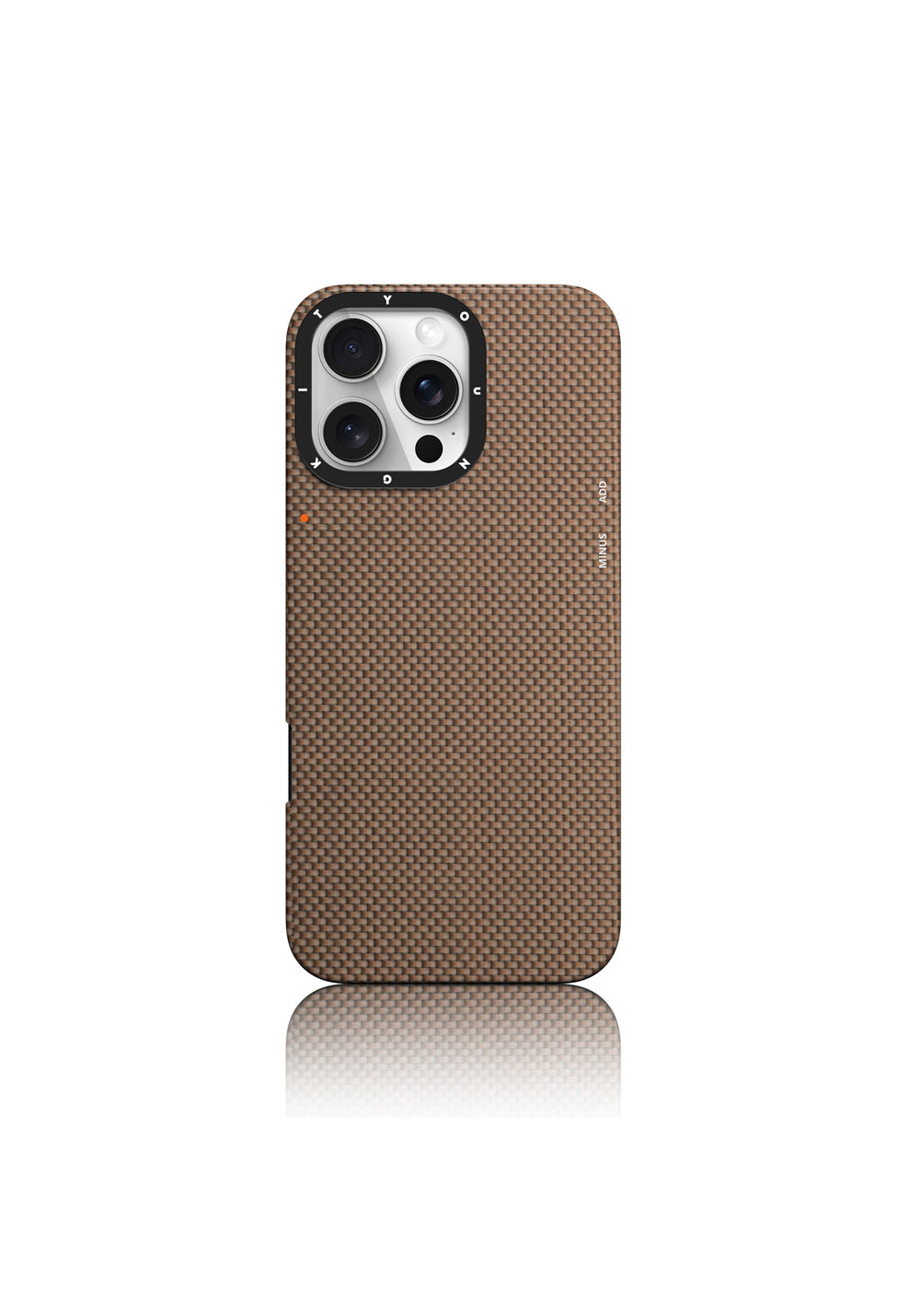 Apple iPhone 16 Pro Max Kılıf Manyetik Şarj Uyumlu Aramid Fiber Youngkit 1500D Extreme Wing Titanyum-Gold Serisi Kapak