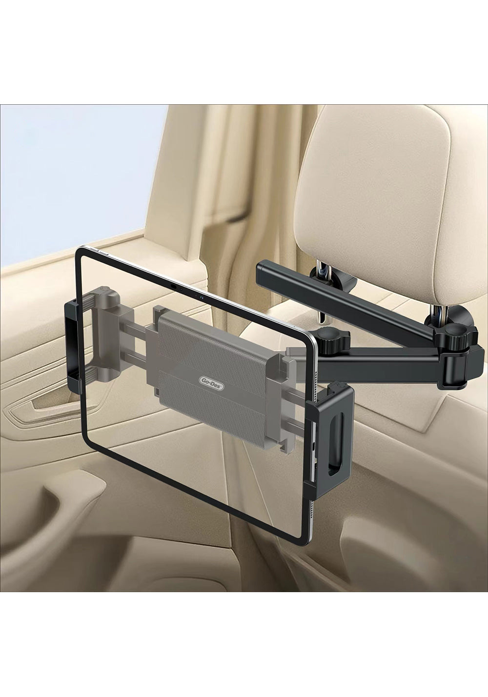 Go Des GD-HD323 360 Derece Dönebilen Uzatılabilir Arka Koltuk Araç Telefon Tutucu