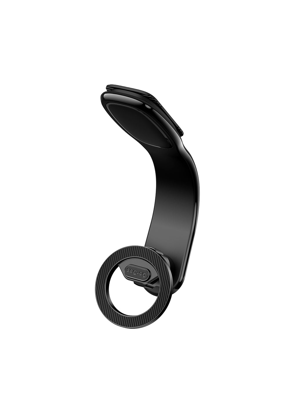 Go Des GD-HD987 Magnetik M-safe Uyumlu Bükülebilen Eğimi ve Düz Zemin Araç Telefon Tutucu