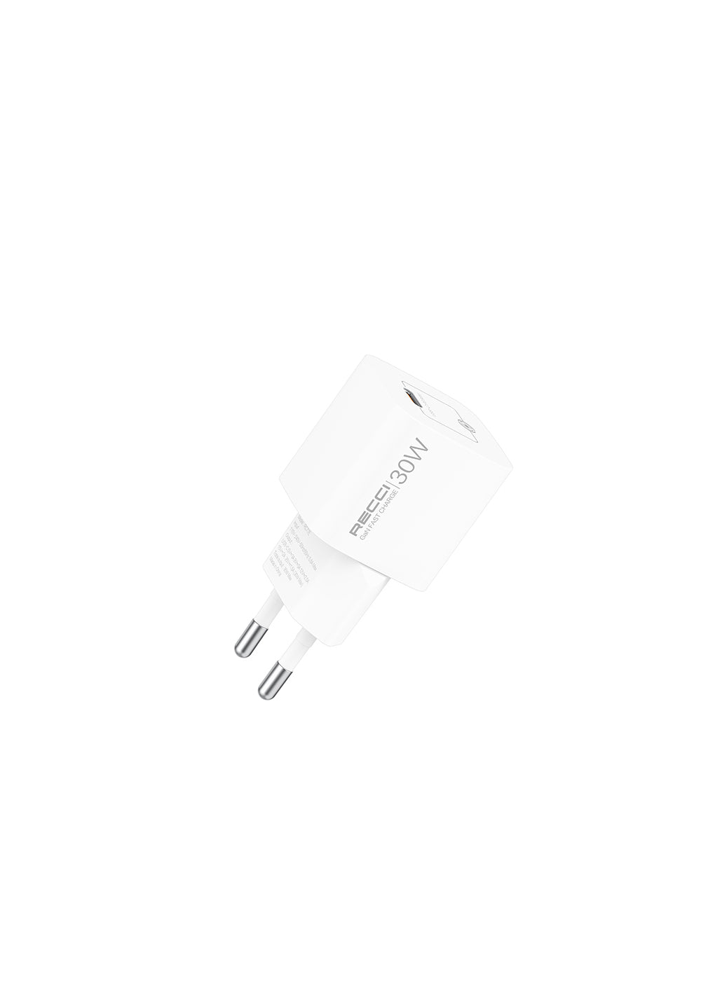 Recci RC77E GaN Teknolojili Hızlı Şarj Başlığı Type-C to Type-C PD 30W Kablolu Şarj Seti